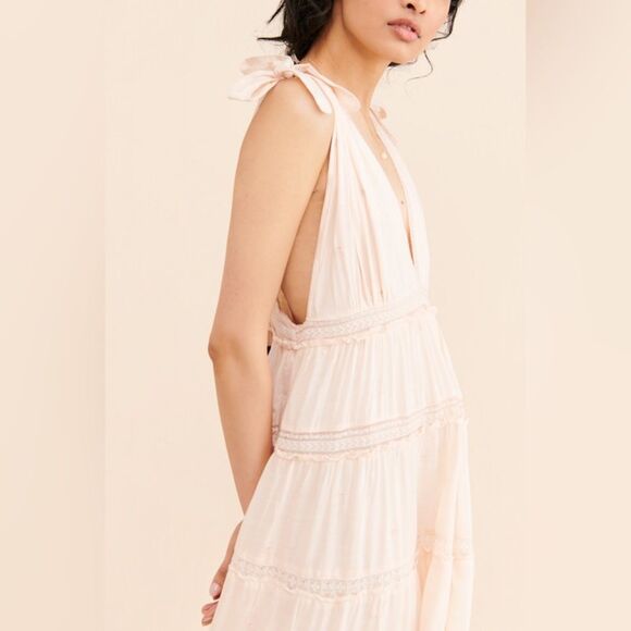 Free People Lily Of The Valley Maxi Dress, Size Small - Picture 4 of 16